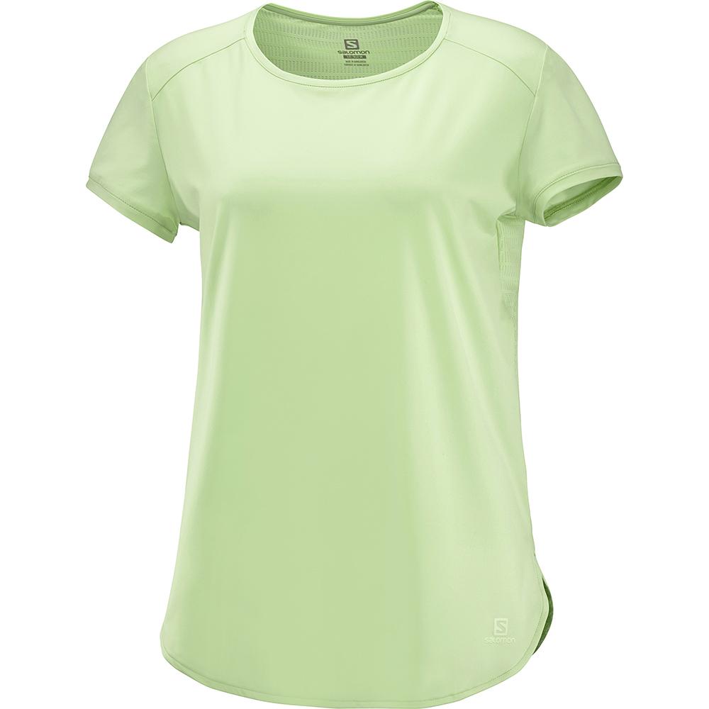 Salomon COMET BREEZE W Camisetas Mujer - Blancas - Colombia (49721-NQJB)